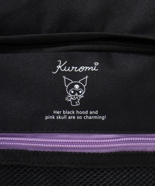 sanrio（サンリオ）の「RBｻﾝﾘｵﾎﾟﾘ2層ﾒｯｼｭﾎﾟｰﾁ付Dﾊﾟｯｸ（バックパック/リュック・レディース・ブラック系その他2/ブラック系その他/ブラック・FREE）」の5枚目の写真