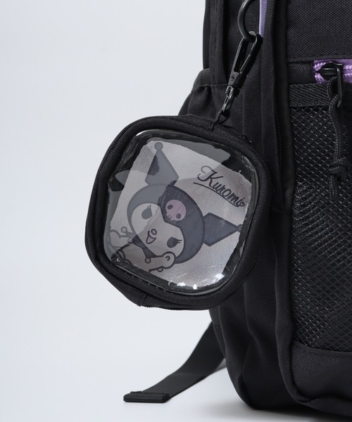 sanrio（サンリオ）の「RBｻﾝﾘｵﾎﾟﾘ2層ﾒｯｼｭﾎﾟｰﾁ付Dﾊﾟｯｸ（バックパック/リュック・レディース・ブラック系その他2/ブラック系その他/ブラック・FREE）」の6枚目の写真