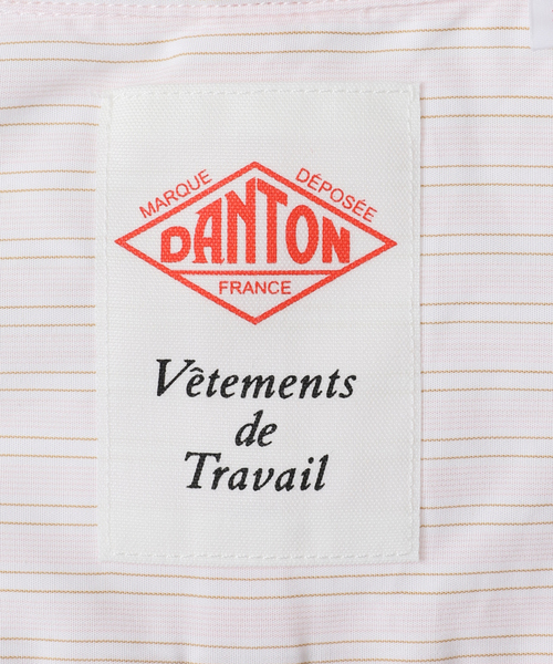 DANTON（ダントン）の「DANTON/ダントン バンドカラーシャツ #DTB0341（シャツ/ブラウス・レディース・ピンク/ライトグレー・FREE）」の17枚目の写真
