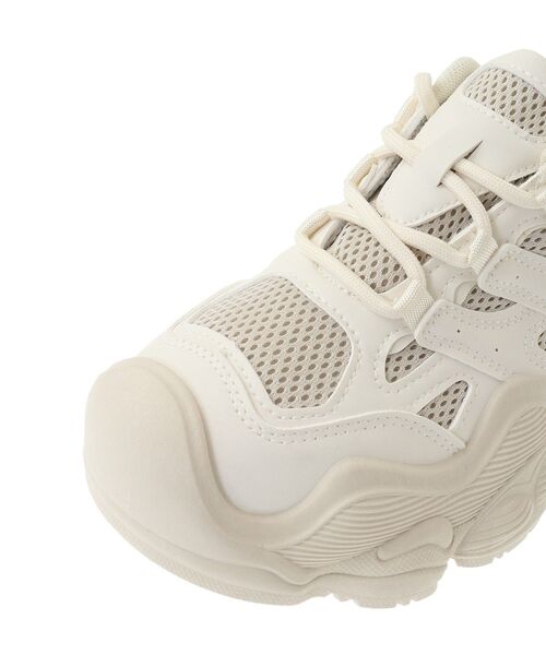 Green　Parks（グリーンパークス）の「・LENA メッシュコンビスニーカー（スニーカー・レディース・ブラック/アイボリー・LL/L/M/S）」の5枚目の写真