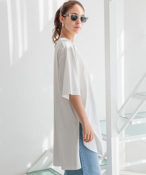 very online store 新品未使用HYEON チュニック丈カットソー セール】【HEREIAM】チュニック丈が新鮮/オーバーロングTEE（T