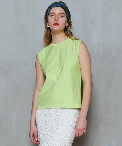 Cutoff Sleeveless Tops/カットオフノースリーブトップス