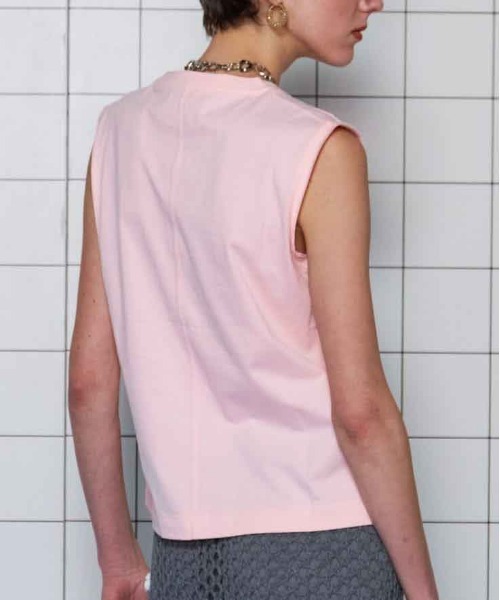 Cutoff Sleeveless Tops/カットオフノースリーブトップス