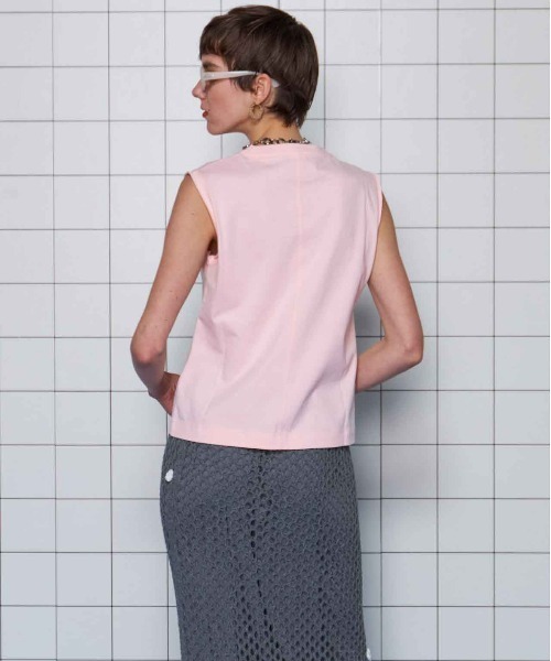 Cutoff Sleeveless Tops/カットオフノースリーブトップス