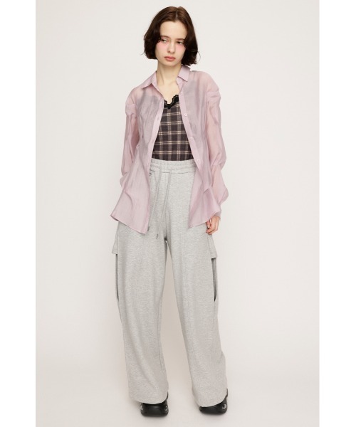 セール】SHEER TUCKED SH シアー タックド シャツ シアーシャツ