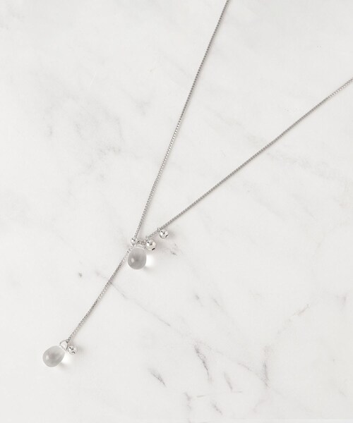 SHOO・LA・RUE（シューラルー）の「【2WAY】クリアしずく玉ネックレス（ネックレス・レディース・シルバー/ピンクゴールド/ゴールド・00）」の2枚目の写真