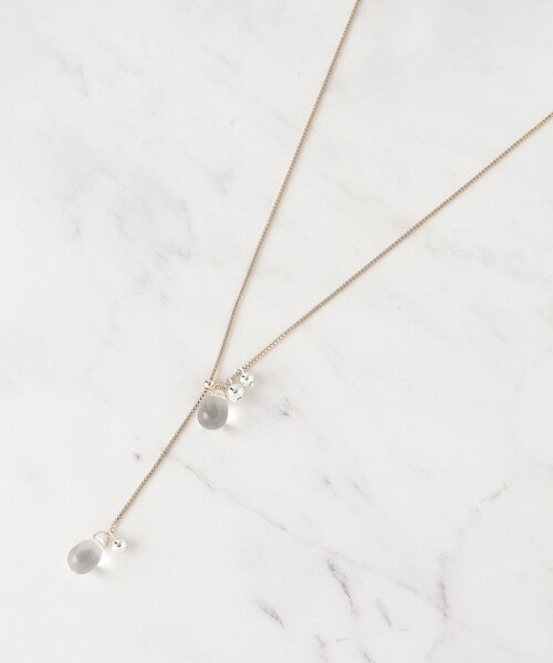 SHOO・LA・RUE（シューラルー）の「【2WAY】クリアしずく玉ネックレス（ネックレス・レディース・シルバー/ピンクゴールド/ゴールド・00）」の3枚目の写真