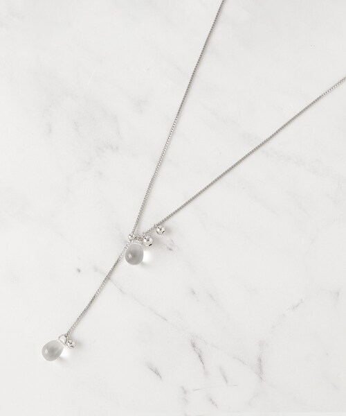 SHOO・LA・RUE（シューラルー）の「【2WAY】クリアしずく玉ネックレス（ネックレス・レディース・シルバー/ピンクゴールド/ゴールド・00）」の5枚目の写真