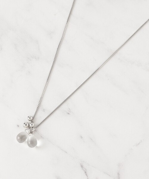 SHOO・LA・RUE（シューラルー）の「【2WAY】クリアしずく玉ネックレス（ネックレス・レディース・シルバー/ピンクゴールド/ゴールド・00）」の6枚目の写真