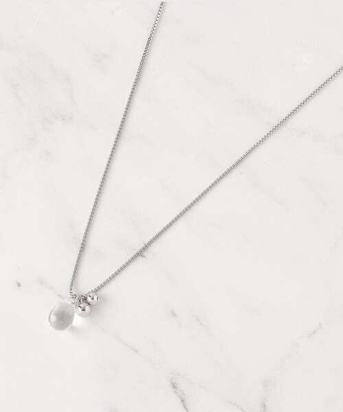 SHOO・LA・RUE（シューラルー）の「【2WAY】クリアしずく玉ネックレス（ネックレス・レディース・シルバー/ピンクゴールド/ゴールド・00）」の7枚目の写真