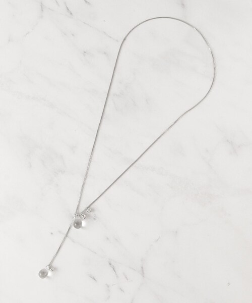 SHOO・LA・RUE（シューラルー）の「【2WAY】クリアしずく玉ネックレス（ネックレス・レディース・シルバー/ピンクゴールド/ゴールド・00）」の8枚目の写真