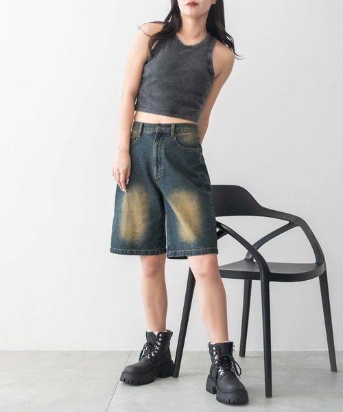 WEGO（ウィゴー）の「WEGO/ヴィンテージウォッシュカップインアメスリタンク（タンクトップ・レディース・スミクロ・SMALL/MEDIUM）」の10枚目の写真