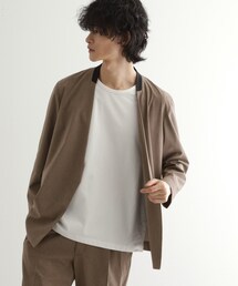 tk.TAKEO KIKUCHI（ティーケータケオキクチ）の「【吸水速乾】COOLMAX(R)サマーノーカラージャケット/セットアップ対応（ノーカラージャケット）」