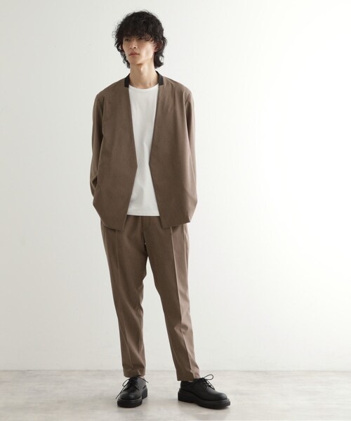あお　タグ付き　MAX&Co. ノーカラー　ジャケット ブラック 新品 67-4492-59 ジャケット AJ0286 モノトーン 15号 【AXEL】 アズワン