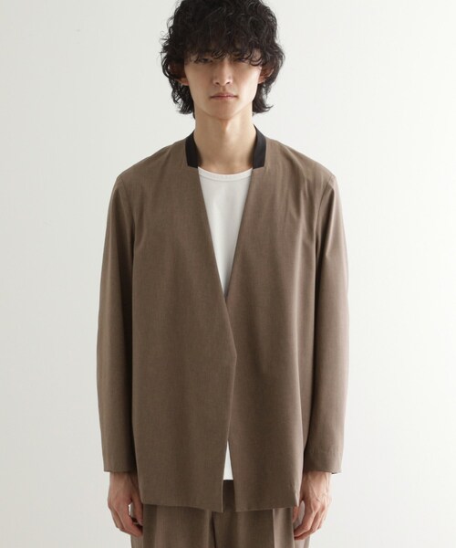 tk.TAKEO KIKUCHI（ティーケータケオキクチ）の「◆【吸水速乾】COOLMAX(R)サマーノーカラージャケット/セットアップ対応（ノーカラージャケット・メンズ・ブラック/ブルー/ブラウン系その他・02/01/03）」の16枚目の写真