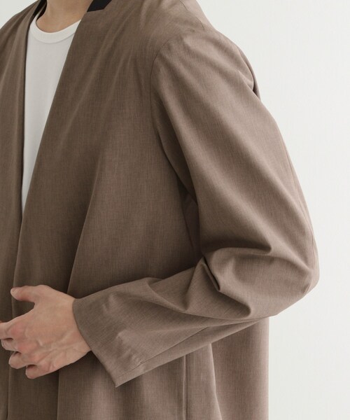 tk.TAKEO KIKUCHI（ティーケータケオキクチ）の「◆【吸水速乾】COOLMAX(R)サマーノーカラージャケット/セットアップ対応（ノーカラージャケット・メンズ・ブラック/ブルー/ブラウン系その他・02/01/03）」の8枚目の写真