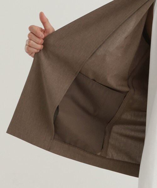 tk.TAKEO KIKUCHI（ティーケータケオキクチ）の「◆【吸水速乾】COOLMAX(R)サマーノーカラージャケット/セットアップ対応（ノーカラージャケット・メンズ・ブラック/ブルー/ブラウン系その他・02/01/03）」の11枚目の写真