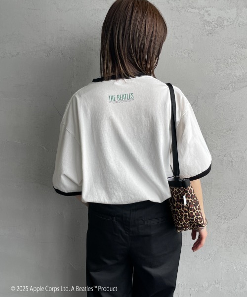 tシャツ 「THE BEATLES/ザ ビートルズ」 フォトプリント リンガーTシャツ レディース メンズ The Beatles tシャツ 「THE BEATLES/ザ ビートルズ」 フォト