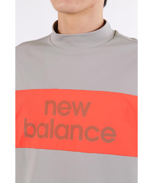 New Balancegolf☆モックネックTシャツ New Balance Golf tシャツ 「new balance golf」配色ラインロゴ