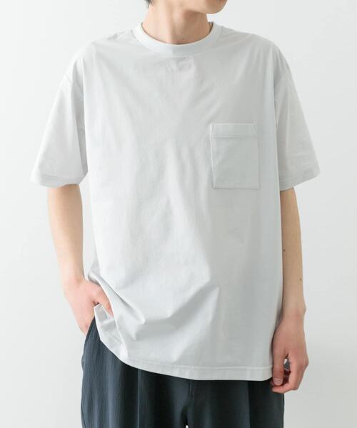ITEMS URBANRESEARCH（アイテムズ アーバンリサーチ）の「接触冷感ハイストレッチTシャツ（シャツ/ブラウス・メンズ・チャコールグレー/ブラック/ホワイト/ネイビー・MEDIUM/LARGE）」の9枚目の写真