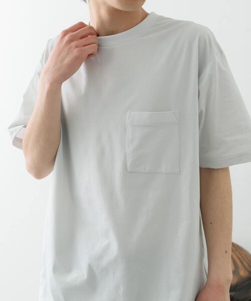ITEMS URBANRESEARCH（アイテムズ アーバンリサーチ）の「接触冷感ハイストレッチTシャツ（シャツ/ブラウス・メンズ・チャコールグレー/ブラック/ホワイト/ネイビー・MEDIUM/LARGE）」の10枚目の写真
