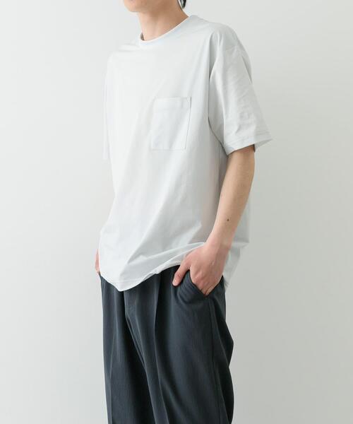 ITEMS URBANRESEARCH（アイテムズ アーバンリサーチ）の「接触冷感ハイストレッチTシャツ（シャツ/ブラウス・メンズ・チャコールグレー/ブラック/ホワイト/ネイビー・MEDIUM/LARGE）」の12枚目の写真