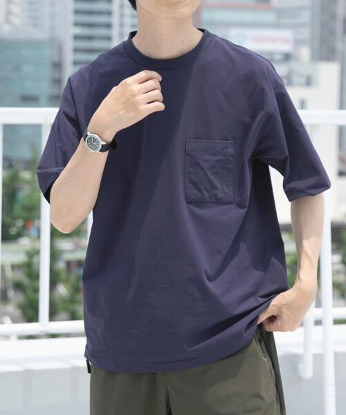 ITEMS URBANRESEARCH（アイテムズ アーバンリサーチ）の「接触冷感ハイストレッチTシャツ（シャツ/ブラウス・メンズ・チャコールグレー/ブラック/ホワイト/ネイビー・MEDIUM/LARGE）」の16枚目の写真