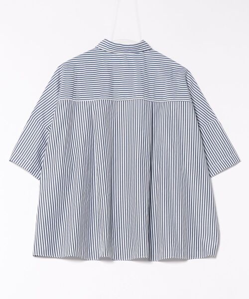 スコットクラブ購入 デザインシャツ ブラウス セール】フロント刺繍バイカラーシャツ（シャツ/ブラウス）｜Q