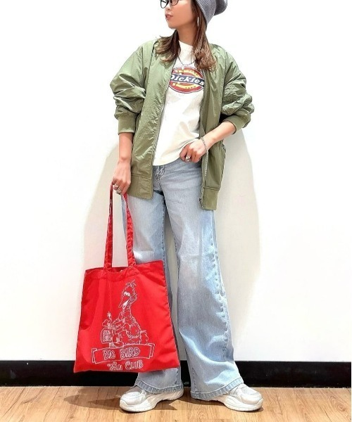 Right-on(ライトオン)の「Dickies(ディッキーズ)【レディース】アイコンロゴクロップドTシャツ(Tシャツ/カットソー・レディース・ブラック/オフホワイト・M/L)」の10枚目の写真