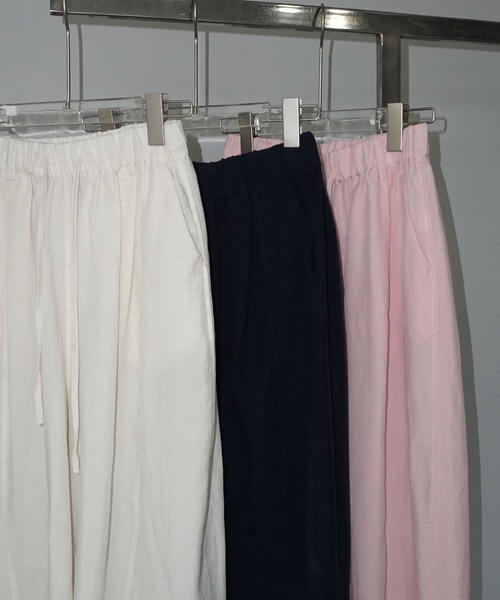 chuclla（チュクラ）の「リネン混ボリューム イージーパンツ chw25s057（その他パンツ・レディース・ホワイト/ネイビー/ピンク・S/M）」の18枚目の写真