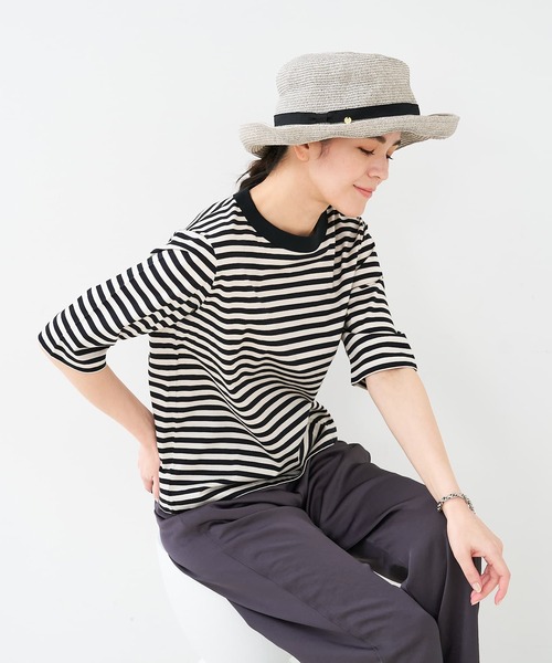 collex（コレックス）の「【UVカット・畳める】クランプルハット（ハット・レディース・ライトグレー/ベージュ・フリー）」の7枚目の写真