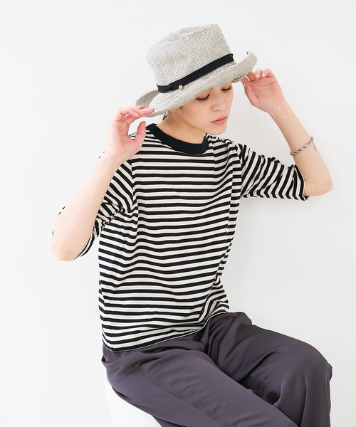 collex（コレックス）の「【UVカット・畳める】クランプルハット（ハット・レディース・ライトグレー/ベージュ・フリー）」の8枚目の写真