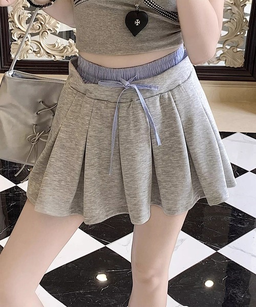 HOOK(フック)の「カジュアルプリーツスカート (SS)(スカート・レディース・ブラック/ネイビー/グレー・SMALL/MEDIUM/LARGE)」の8枚目の写真