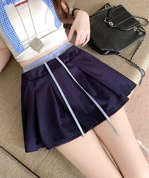 HOOK(フック)の「カジュアルプリーツスカート (SS)(スカート・レディース・ブラック/ネイビー/グレー・SMALL/MEDIUM/LARGE)」の17枚目の写真