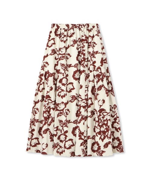 MAYSON GREY(メイソングレイ)の「フラワープリントリラックスサイドギャザーフレアスカート(スカート・レディース・ホワイト系その他/ブラック系その他・M)」の14枚目の写真