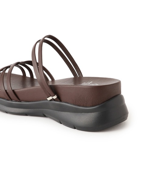 ROPE' PICNIC（ロペピクニック）の「クロスストリングスライド＆バックスリングサンダル（サンダル・レディース・ブラウン/ブラック/シルバー・M/L）」の15枚目の写真