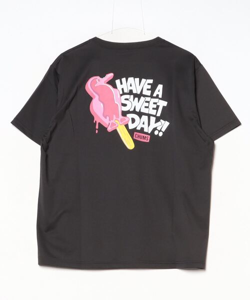 CHUMS(チャムス)の「CHUMS/チャムス 半袖Tシャツ バックプリント 速乾 UVケア CH01-2536(Tシャツ/カットソー・メンズ・ブラック/ライトベージュ/ミント/ホワイト・M/L/XL)」の5枚目の写真