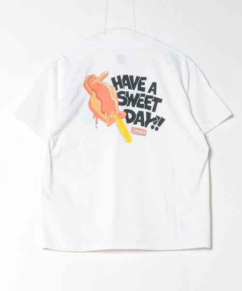 CHUMS(チャムス)の「CHUMS/チャムス 半袖Tシャツ バックプリント 速乾 UVケア CH01-2536(Tシャツ/カットソー・メンズ・ブラック/ライトベージュ/ミント/ホワイト・M/L/XL)」の7枚目の写真