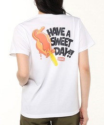 CHUMS/チャムス 半袖Tシャツ バックプリント 速乾 UVケア CH01-2536