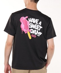 CHUMS/チャムス 半袖Tシャツ バックプリント 速乾 UVケア CH01-2536