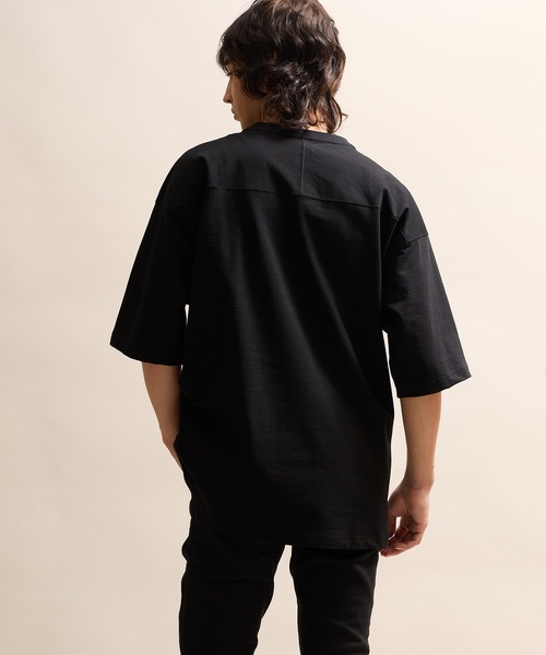 NUMBER (N)INE（ナンバーナイン）の「HEAVY COTTON COLLEGE LOGO FOOTBALL T-SHIRT / ヘビー コットン カレッジロゴ フットボール Tシャツ（Tシャツ/カットソー・メンズ・チャコール/ホワイト/ブラック/カーキ・2/3/4）」の9枚目の写真