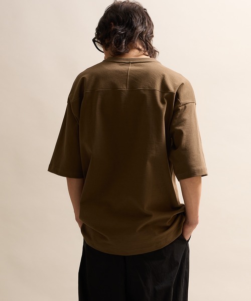セール】HEAVY COTTON COLLEGE LOGO FOOTBALL T-SHIRT / ヘビー