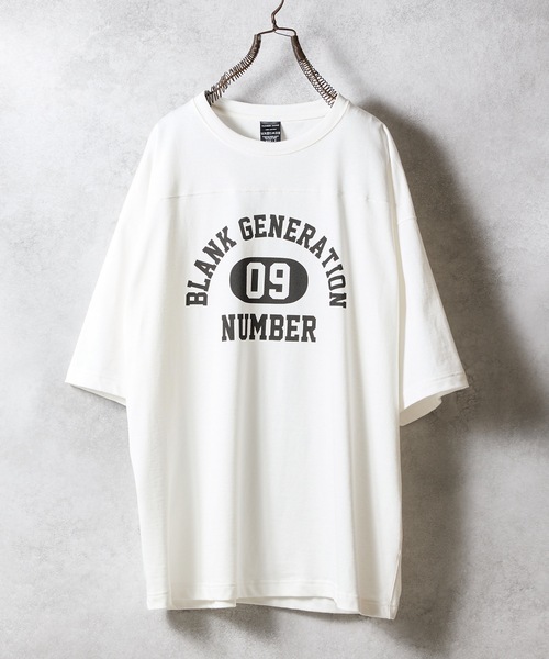 NUMBER (N)INE（ナンバーナイン）の「HEAVY COTTON COLLEGE LOGO FOOTBALL T-SHIRT / ヘビー コットン カレッジロゴ フットボール Tシャツ（Tシャツ/カットソー・メンズ・チャコール/ホワイト/ブラック/カーキ・2/3/4）」の13枚目の写真