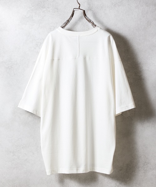 NUMBER (N)INE（ナンバーナイン）の「HEAVY COTTON COLLEGE LOGO FOOTBALL T-SHIRT / ヘビー コットン カレッジロゴ フットボール Tシャツ（Tシャツ/カットソー・メンズ・チャコール/ホワイト/ブラック/カーキ・2/3/4）」の14枚目の写真
