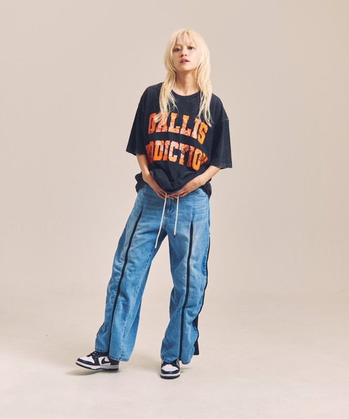 GALLIS ADDICTION（ガリスアディクション）の「GA-４ジップ/デニムパンツ（デニムパンツ・メンズ・ブルー/ブラック/レッド・FREE/S）」の16枚目の写真