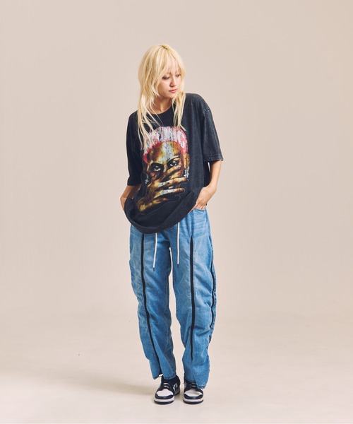 GALLIS ADDICTION（ガリスアディクション）の「GA-４ジップ/デニムパンツ（デニムパンツ・メンズ・ブルー/ブラック/レッド・FREE/S）」の14枚目の写真