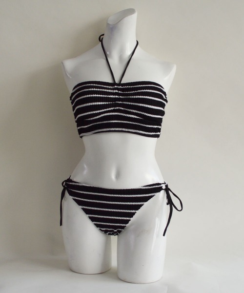 LAVIA（ラヴィア）の「ボーダーバンドゥビキニ（水着・レディース・ブラック・M/L）」の13枚目の写真