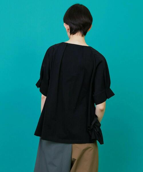 FRAPBOIS(フラボア)の「リボンカット カットソー(Tシャツ/カットソー・レディース・ブラック/カーキ・1)」の10枚目の写真