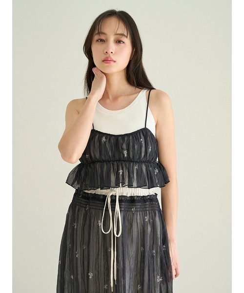 snidel ビスチェ　新品 セール】Sustainableツイストニットビスチェ（ニット/セーター