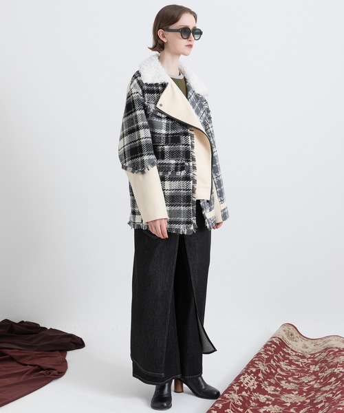 AULA AILA（アウラアイラ）の「レイヤードデニムパンツ（デニムパンツ・レディース・ブラック/ブルー/インディゴブルー・0/1）」の20枚目の写真